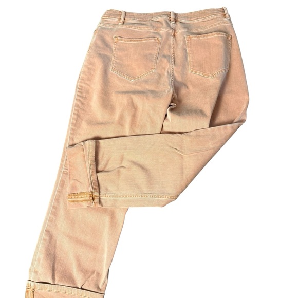 J. Jill | Burnt Orange High Ruse Cropped Cuffed Pants | Sz 10 - Picture 2 of 8
